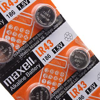 USD $ 3.69   Maxcell LR43 Alkaline Button Battery (1.5 v),