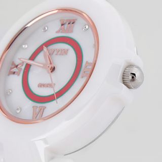 USD $ 44.99   Unisex Ceramic Analog Quartz Wrist Watch (White),