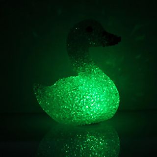 USD $ 5.69   Goose Shaped Colorful Light Crystal LED Night Lamp