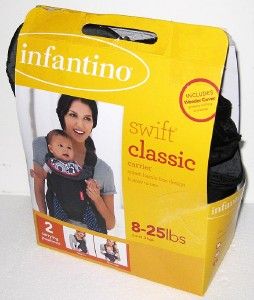 NEW IN BOX INFANTINO SWIFT CLASSIC BABY CARRIER Infant Black Sling