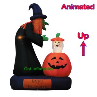   Party Halloween Inflatable Witch Ghost Pumpkin Yard Decoration Prop