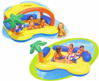 Intex “Beachcomber Fun Island” Inflatable Pool Float w Free Air