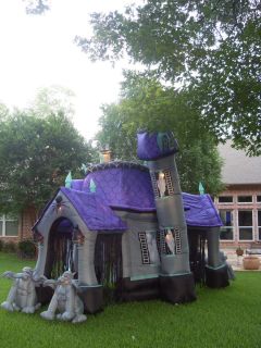 Used Gemmy Halloween Haunted House Inflatable Airblown