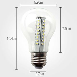 E27 2.5W 48x3528 SMD 120 160LM 6000 6500K Natural White Light LED Ball