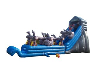 Commercial Inflatable Water Slip N Slide Wet Pool Slides & Blower