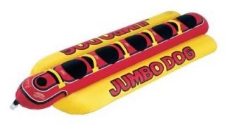 New Inflatable Towable Water Tube Airhead Jumbo Hot Dog 5 Person