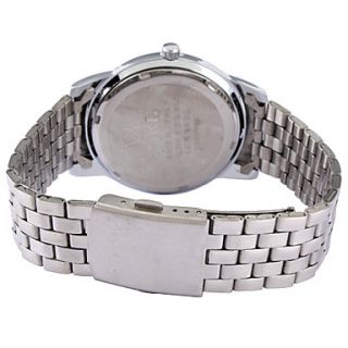 EUR € 10.48   unisex stål analog kvarts armbåndsur (assorterte