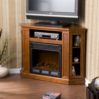Electric Infrared Quartz Fireplace Heater Media Entertainment Corner