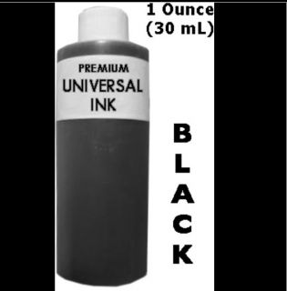 BLACK INK REFILL   Universal / 1oz. / 30mL / 1 Ounce / Inkjet Printer