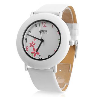 EUR € 5.51   vrouwen pu analoge quartz horloge gz1124 (wit), Gratis