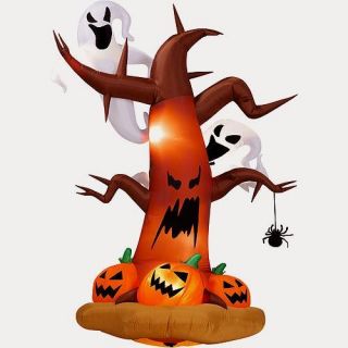  Lighted Airblown Inflatable Halloween Ghosts Yard Decoration
