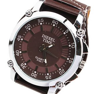 EUR € 5.51   Mode Quartz Armbåndsur Med Coffee PU Rem, Gratis Fragt