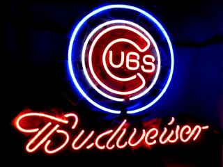 Chicago Cubs Baseball Beer Bar Neon Light Sign ME062