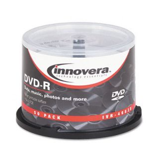 Innovera DVD Recordable Media DVD R 16x 4 70 GB 50 Pack Spindle 120mm