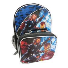  Iron Man Hulk Thor School 16 Backpack Insulated Lunch Bag