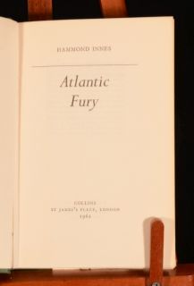 1962 Hammond Innes Atlantic Fury First Edition in Unclipped