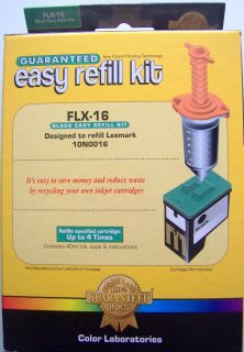 Lexmark Color Jetprinter Inkjet Black Easy Refill Kit Color Labs New