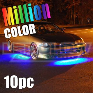 10pc Million Color LED Underbody Interior Kit
