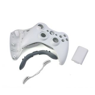 Replacement Housing Case with Buttons for Xbox 360 Controller (White)