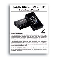 Intelix DIGI HDMI UHR HDMI 1.3 over twisted pair Balun Set   Manual