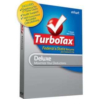 Intuit TurboTax Deluxe 2012 New in Box