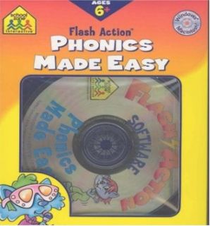 School Zone Flash Action Phonics Made Easy Win Mac CD