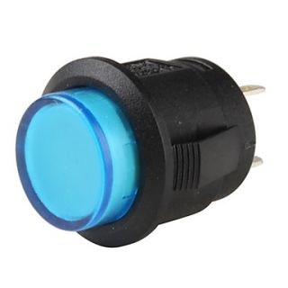 USD $ 4.59   Car Push Button Switch with Blue LED Indicator (12V