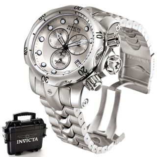Invicta Reserve Mens Venom Bracelet Watch with 3 Slot Black Dive Case