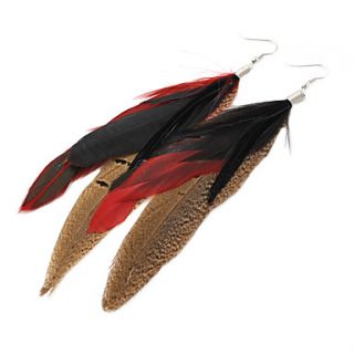 EUR € 2.57   Schwarz Artificial Feather Ornaments Ohrringe, alle