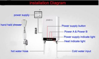Electric Water Heater Shower system  Instant hot shower Exquisite