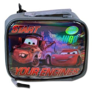  Lightning McQueen Mater Kids Insulated Tote Lunch Bag Box New 3