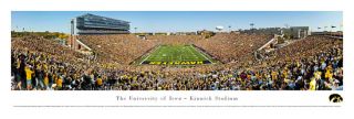Iowa Hawkeyes Kinnick Stadium Bronze Pig 2012 Panoramic Poster Print