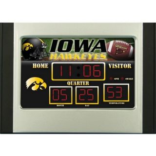 4377102088 Iowa Hawkeyes Team Scoreboard Desk & Alarm Clock Four Alarm
