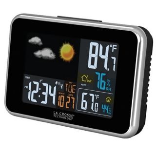  Weather Station Atomic Clock Wireless Color Display Clock