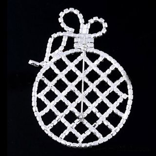 EUR € 7.63   Christmas Gift Metaal Kristal Broche, Gratis Verzending