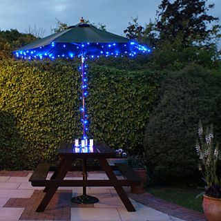 Solaires 60 LED Bleu Lampes Lumière Guirlande lumineuse extérieure
