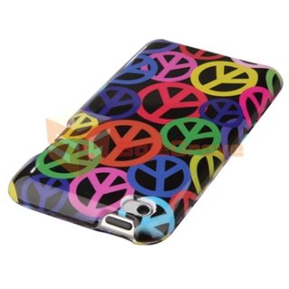  Flower Hard Case Accessory Bundle for Apple iPod Touch 4th 4