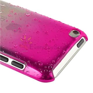  for Apple iPod iTouch 4 4G 4th Gen Hot Pink White Water Drop