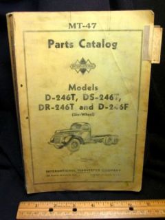 1937 1938 1939 International Truck Parts Manual Orig