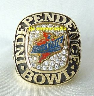 2001 Iowa State Cyclones Independence Bowl Championship Ring Player