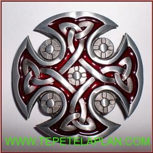 Brand New Celtic Cross Irish Red Gothic Belt Buckle