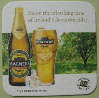 Magners Irish Cider Coaster w Bottle Glass Mat Ireland