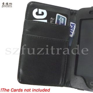 Wallet Leather Case Pouch Cover for Apple iPod Touch 4 4G 4th Gen 8GB