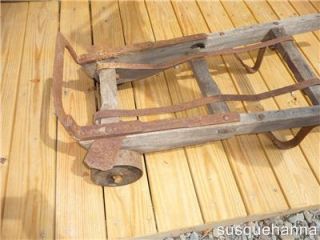 Antique cast iron wheels HAND TRUCK DOLLY  for loading your freight