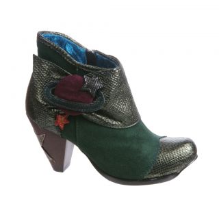 Irregular Choice New Mirror Mirror in Green Boots Various Sizes