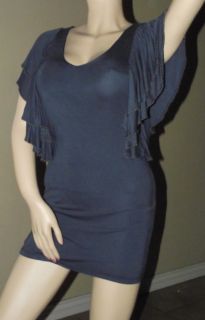 Isabel Lu Dress Ruffle Sleeve Studded Urban $366 XS