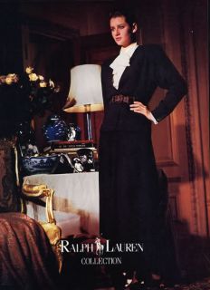 1986 Ralph Lauren Isabelle Townsend Fashion Magazine Ad