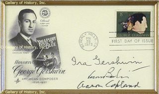 Ira Gershwin First Day Cover Signed