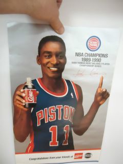 Isiah Thomas Zeke Detroit Pistons Coca Cola Clark 1989 1990 MVP