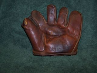 Irv Noren 1950s Old Leather Wilson Base Ball Glove Pro Mitt Auto